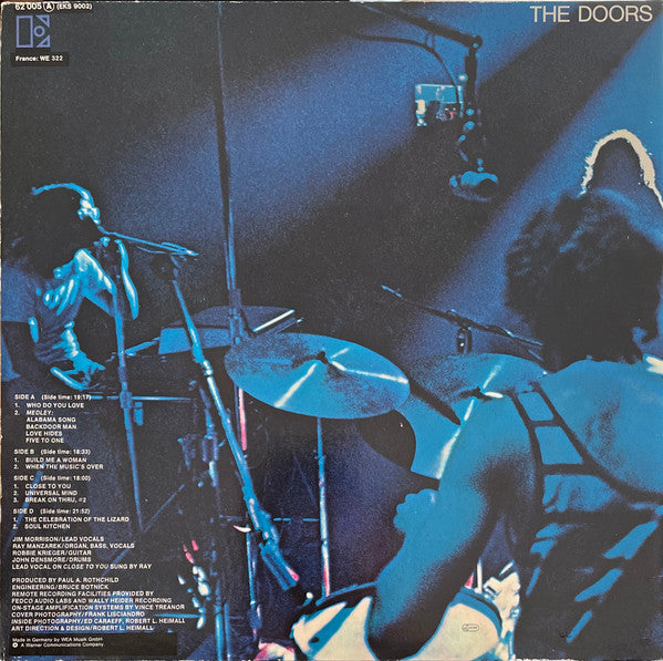 The Doors : Absolutely Live (2xLP, Album, RE, But)