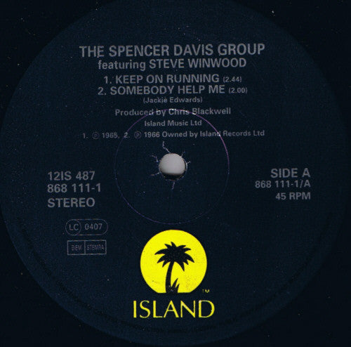 The Spencer Davis Group Featuring Steve Winwood : Keep On Running (12")