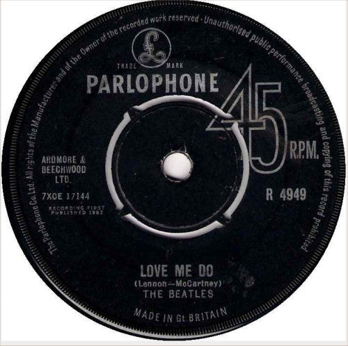 The Beatles : Love Me Do (7", Single, RP)