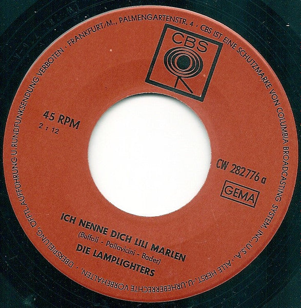 Die Lamplighters : Ich Nenne Dich Lili Marleen (7", Single)