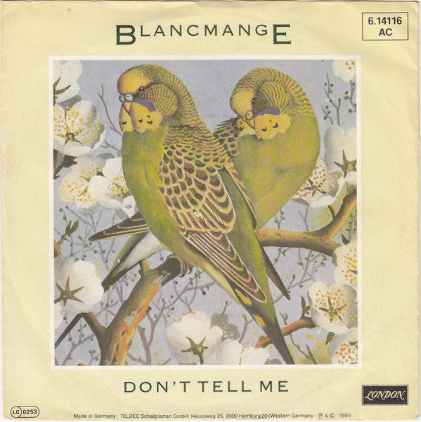 Blancmange : Don't Tell Me (7", Single)