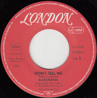 Blancmange : Don't Tell Me (7", Single)