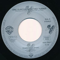 Eric Clapton with Tina Turner : Tearing Us Apart (7", Single)