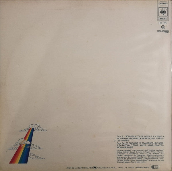 Francis Cabrel : Les Chemins De Traverse (LP, Album)