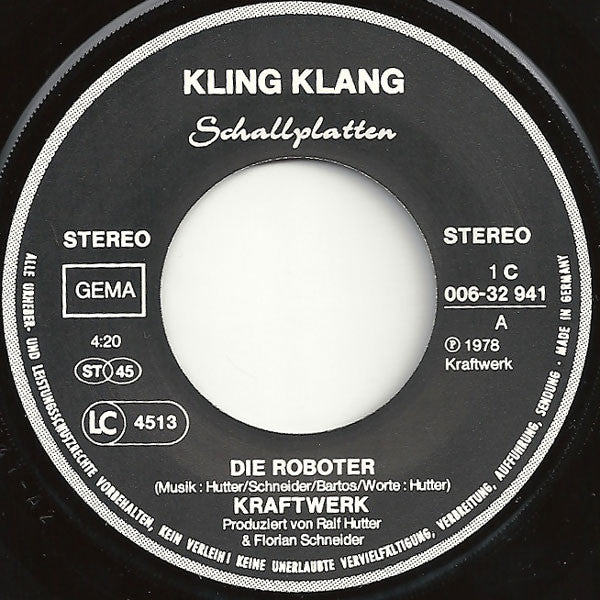 Kraftwerk : Die Roboter (7", Single)
