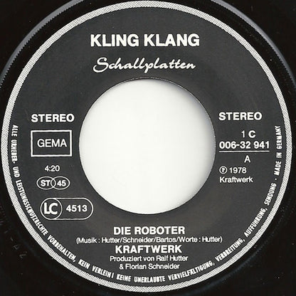 Kraftwerk : Die Roboter (7", Single)