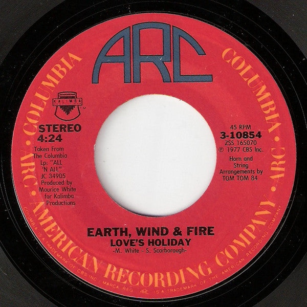 Earth, Wind & Fire : September (7", Single, Styrene, Pit)