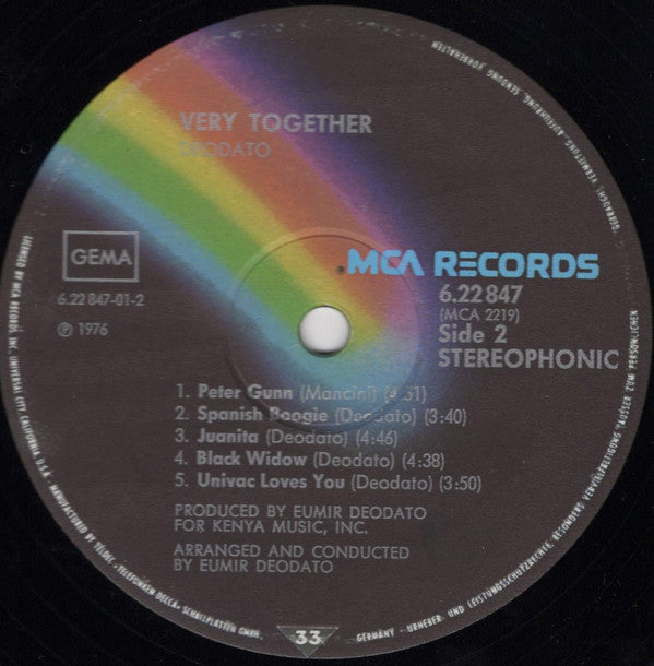 Deodato* : Very Together (LP, Album)