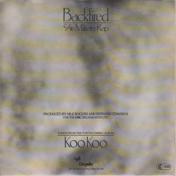 Debbie Harry* : Backfired (7", Single)