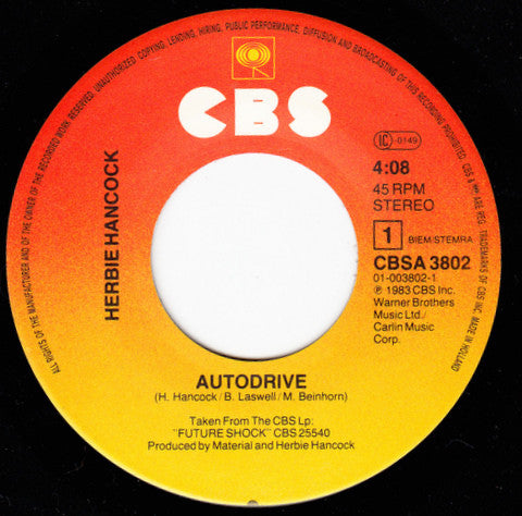 Herbie Hancock : Autodrive (7", Single)