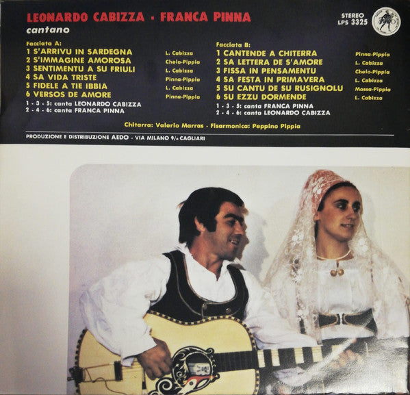Leonardo Cabizza, Franca Pinna : "Le Grandi Voci" Del Folklore Della Sardegna Vol.1 (LP, Album)