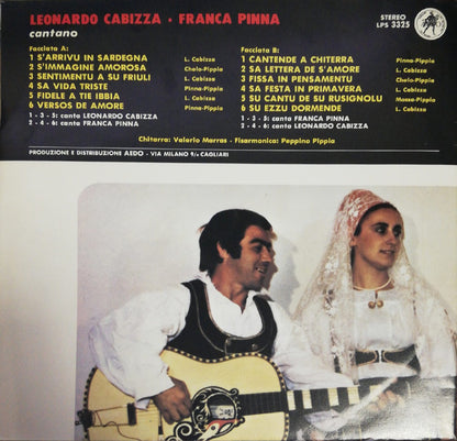 Leonardo Cabizza, Franca Pinna : "Le Grandi Voci" Del Folklore Della Sardegna Vol.1 (LP, Album)