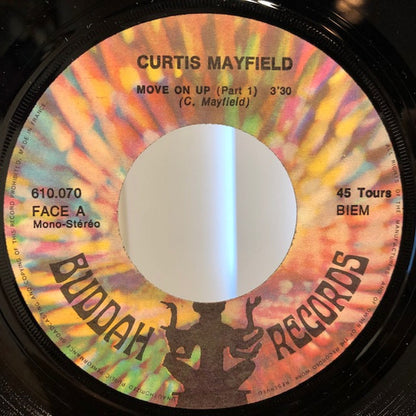 Curtis Mayfield : Move On Up (Part 1 & 2) (7", Single)
