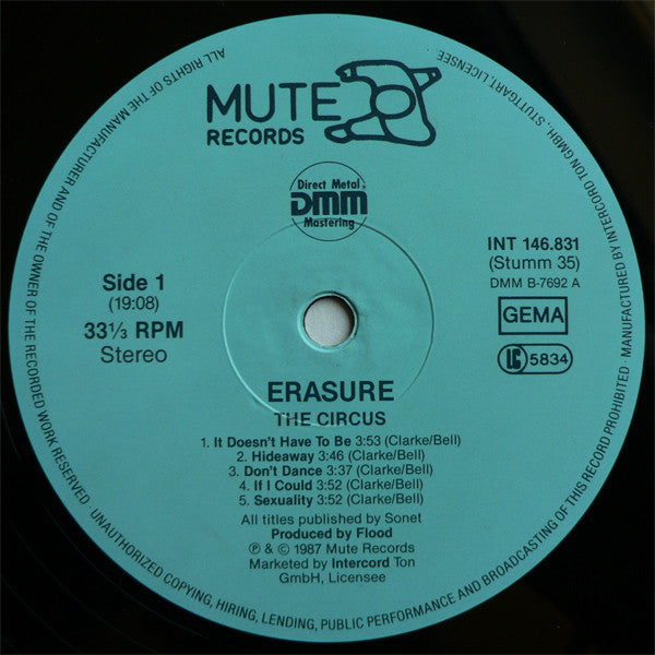 Erasure : The Circus (LP, Album)
