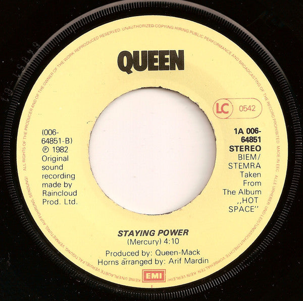 Queen : Back Chat (7", Single)