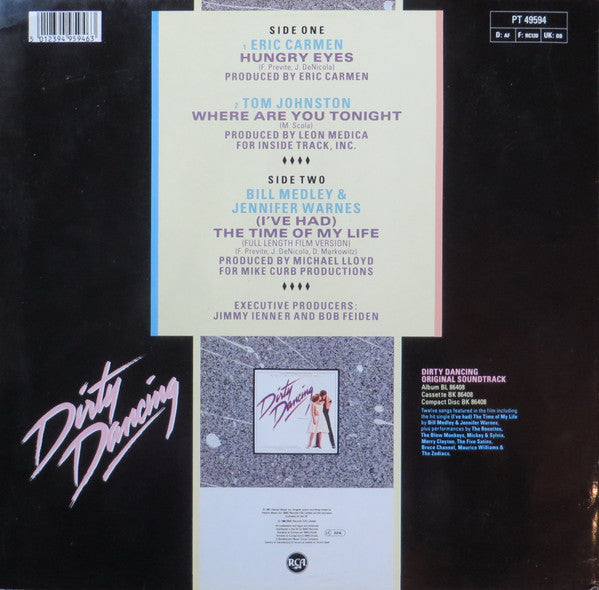 Eric Carmen / Tom Johnston / Bill Medley & Jennifer Warnes : Hungry Eyes / Where Are You Tonight / (I've Had) The Time Of My Life (12", Maxi)