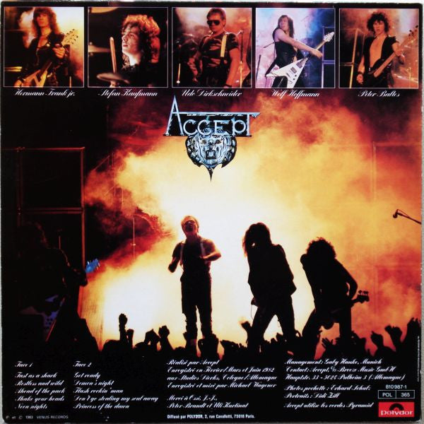 Accept : Restless And Wild (LP, Album)