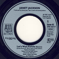 Janet Jackson : Let's Wait Awhile (7", Single)