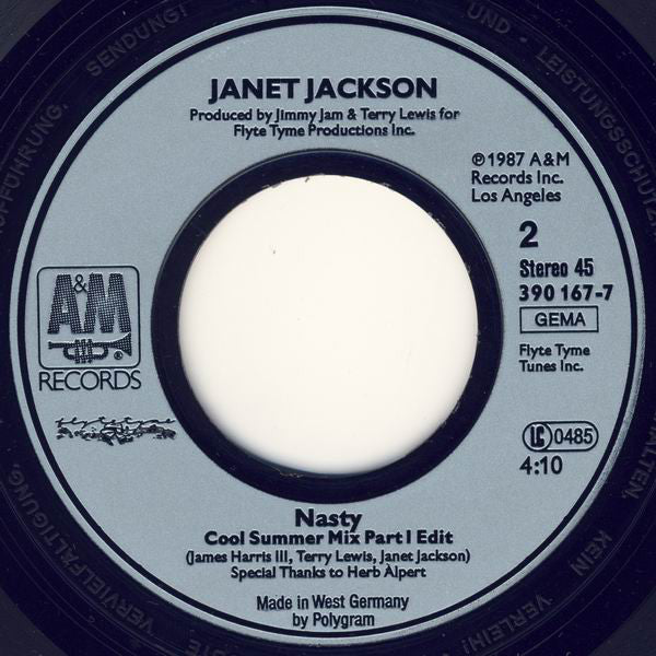 Janet Jackson : Let's Wait Awhile (7", Single)