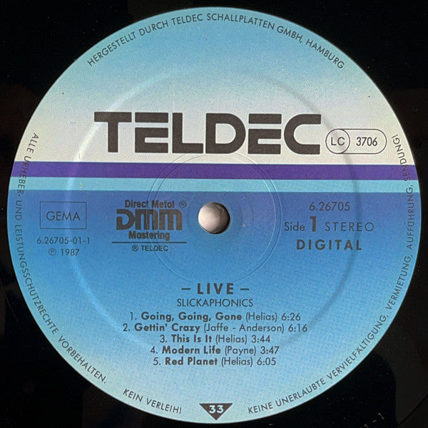 Slickaphonics : Live (LP, Album)