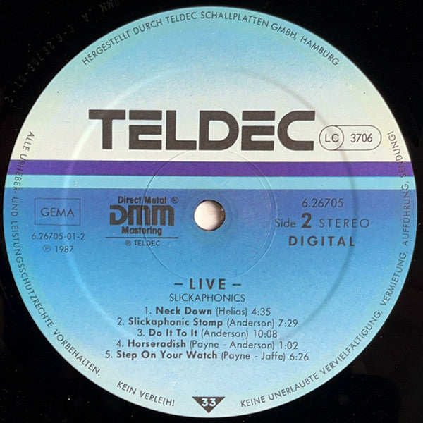 Slickaphonics : Live (LP, Album)