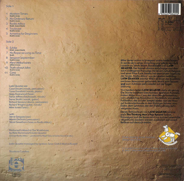 Latin Quarter : Modern Times (LP, Album)
