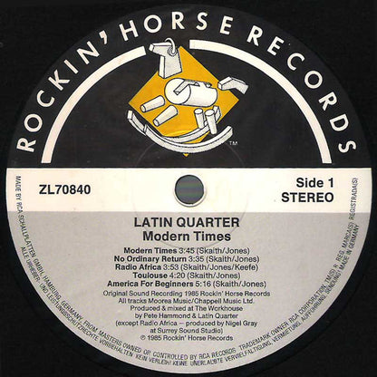 Latin Quarter : Modern Times (LP, Album)