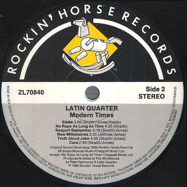 Latin Quarter : Modern Times (LP, Album)