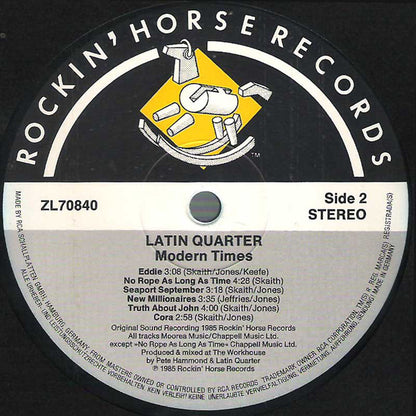Latin Quarter : Modern Times (LP, Album)