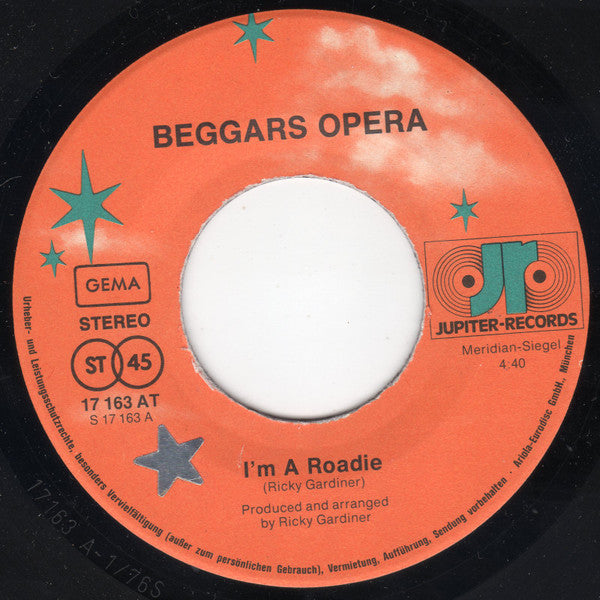 Beggars Opera : I'm A Roadie / Bar Room Pearl (7", Single)