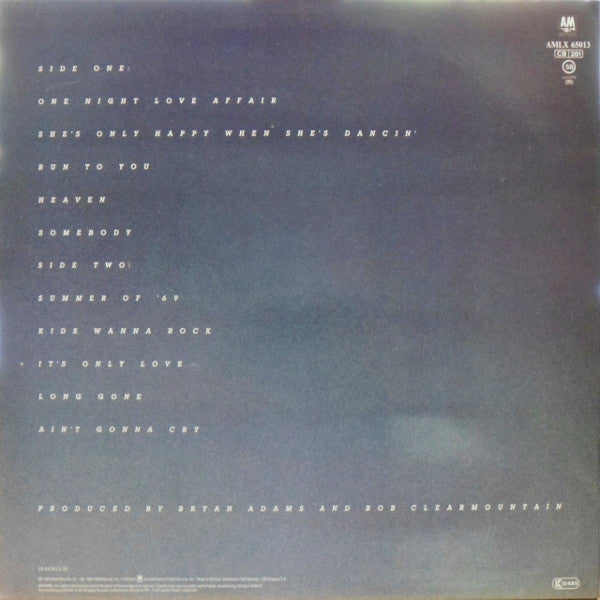 Bryan Adams : Reckless (LP, Album)