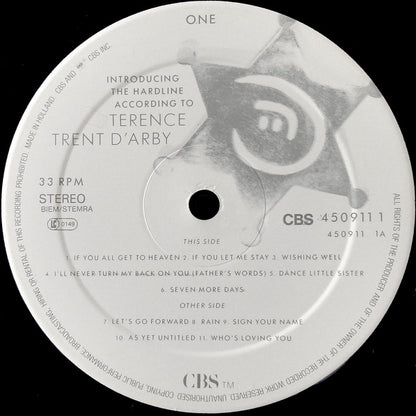 Terence Trent D'Arby : Introducing The Hardline According To Terence Trent D'Arby (LP, Album)