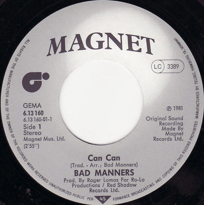 Bad Manners : Can Can (7", Single)