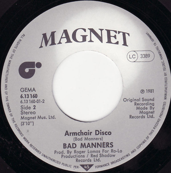 Bad Manners : Can Can (7", Single)