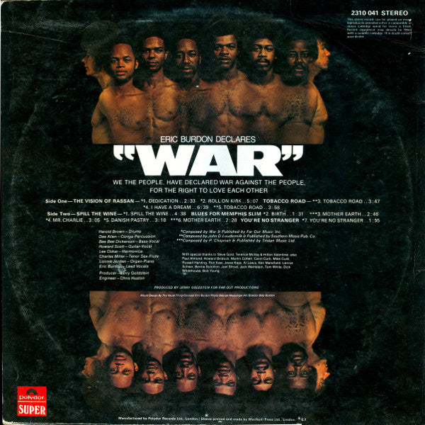 Eric Burdon & War : Eric Burdon Declares "War" (LP, Album)