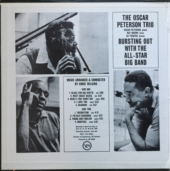 The Oscar Peterson Trio : Bursting Out With The All-Star Big Band (LP, Album, Gat)