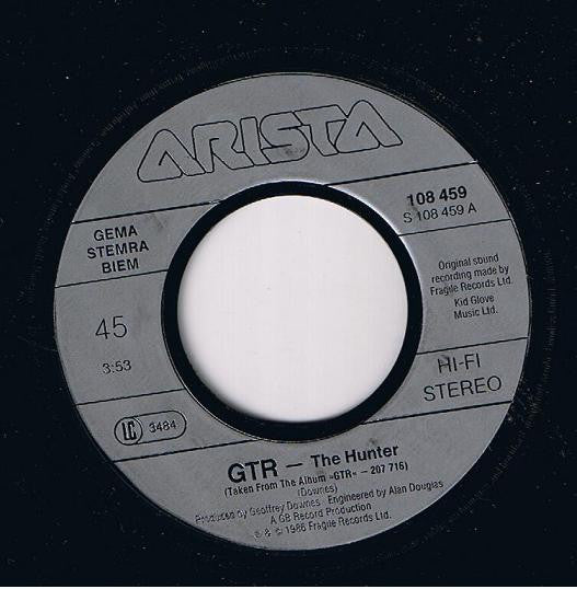 GTR (2) : The Hunter (7", Single)