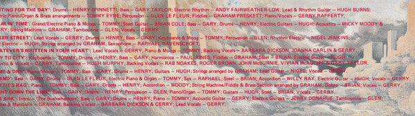 Gerry Rafferty : City To City (LP, Album, Red)
