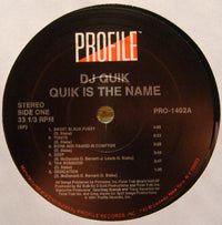 DJ Quik : Quik Is The Name (LP, Album)