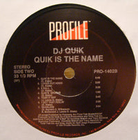 DJ Quik : Quik Is The Name (LP, Album)