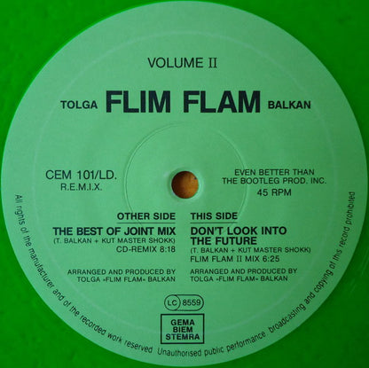 Tolga Flim Flam Balkan* : Volume II (12", Ltd, Num, Tra)