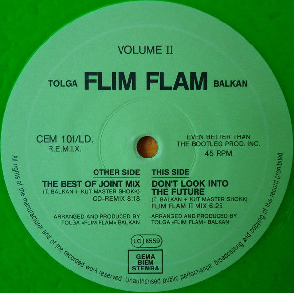 Tolga "Flim Flam" Balkan : Volume II (12", Ltd, Num, Tra)