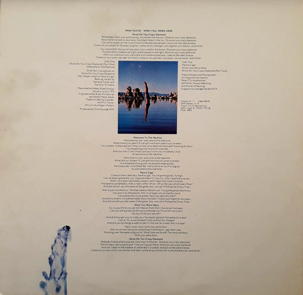 Pink Floyd : Wish You Were Here (LP, Album, RP)