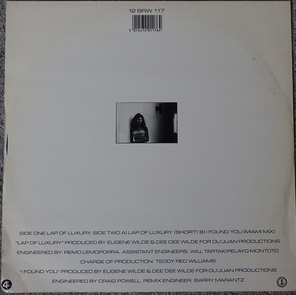 Dee Dee Wilde : Lap Of Luxury (12")