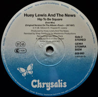 Huey Lewis And The News* : Hip To Be Square (12", Maxi)