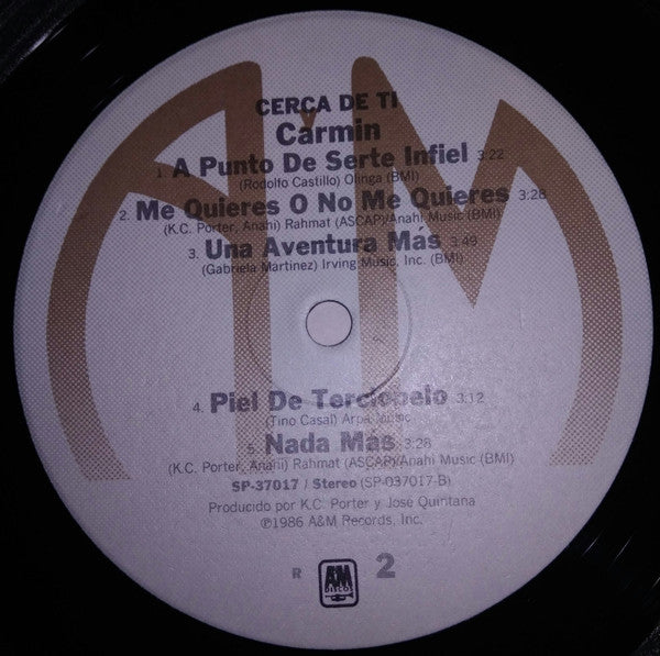 Carmin (4) : Cerca De Ti (LP, Album)