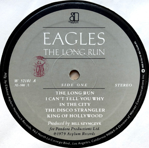 Eagles : The Long Run (LP, Album, Gat)