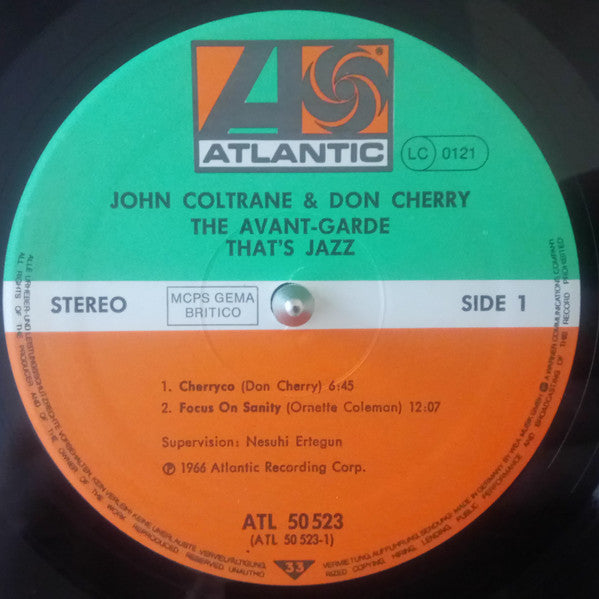 John Coltrane & Don Cherry : The Avant-Garde (LP, Album, RE)
