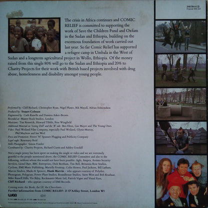 Comic Relief Presents: Cliff Richard And The Young Ones Featuring: Hank Marvin : Living Doll (12", Maxi)