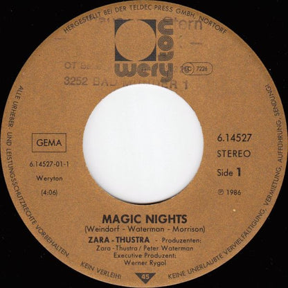 Zara-Thustra : Magic Nights (7", Single)